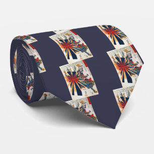 Honjo Shigenaga met een exploderende schelp Stropdas