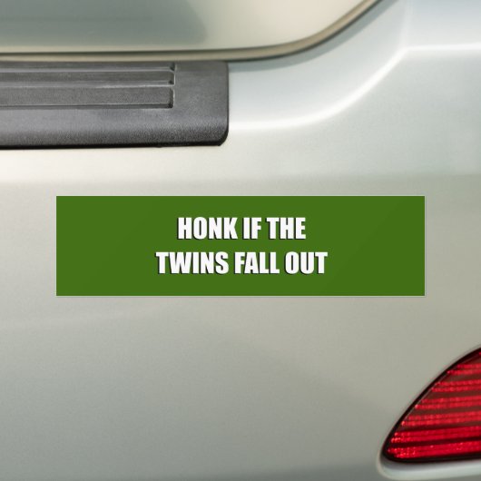 HONK ALS DE TWINEN HERFSTEN UIT BUMPERSTICKER (Op auto)