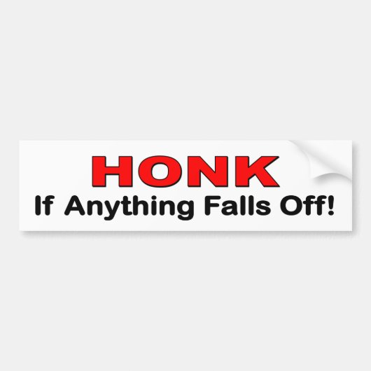 Honk als er herfsten zijn. grappig autodecal bumpersticker (Voorkant)