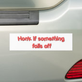 Honk als er iets herfsten is bumpersticker (Op auto)