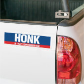 Honk als ik je hypotheek betaal bumpersticker (Op Truck)