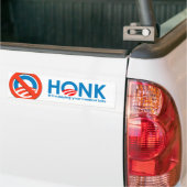 Honk als ik je medische rekeningen betaal bumpersticker (Op Truck)