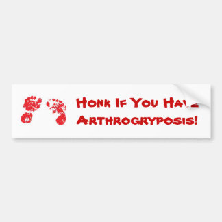 Honk als je Arthrogryposis hebt! Bumpersticker