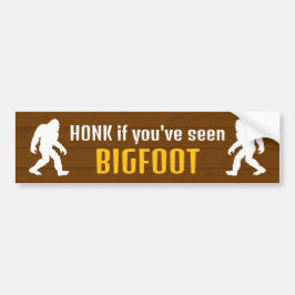 Honk als je Bigfoot hebt gezien Bumpersticker