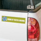 Honk als je Drink bent - Bumpersticker-Zazzle Bumpersticker (Op Truck)