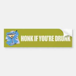 Honk als je Drink bent - Bumpersticker-Zazzle Bumpersticker