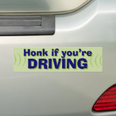 Honk als je een bumpersticker rijdt... (Op auto)