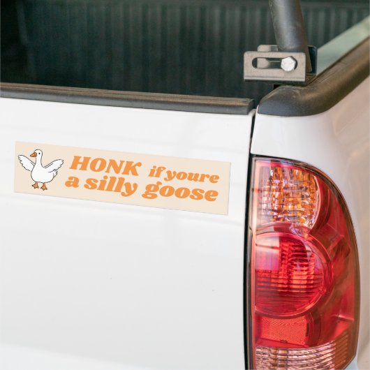 Honk als je een Gekke gans bent Bumpersticker (Op Truck)
