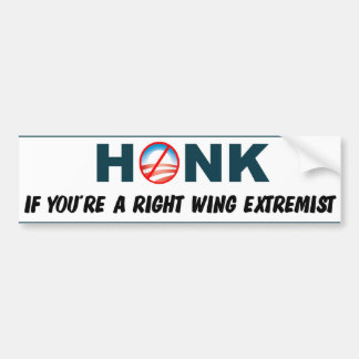 Honk als je een rechtse extremist bent bumpersticker