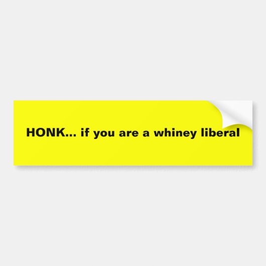HONK... als je een vrolijk liberaal bent Bumpersticker (Voorkant)