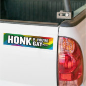 Honk als je Gay bent Bumpersticker (Op Truck)