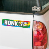 Honk als je Gay bent Bumpersticker (Op Truck)