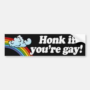 HONK ALS JE GAY BENT -.png Bumpersticker