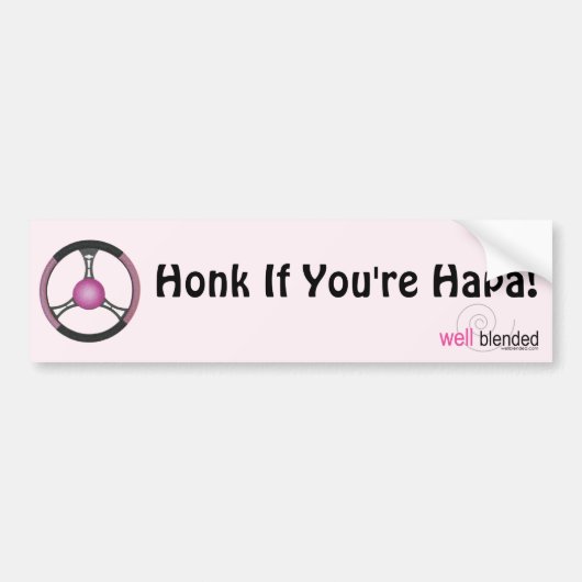 Honk als je Hapa Bumpersticker bent (Voorkant)