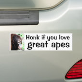 Honk als je houdt van bumpersticker (Op auto)