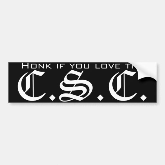 Honk als je houdt van... bumpersticker (Voorkant)