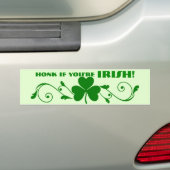 Honk als je Iers bent! Bumpersticker (Op auto)