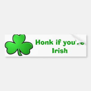 Honk als je Iers bent Bumpersticker