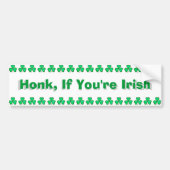 Honk, als je Iers bent Bumpersticker (Voorkant)
