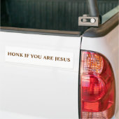 HONK ALS JE JESUS BENT BUMPERSTICKER (Op Truck)