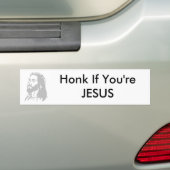 Honk als je JESUS bent Bumpersticker (Op auto)