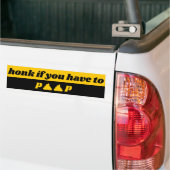 Honk als je moet poepen bumpersticker (Op Truck)