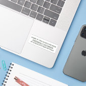 Honk als je ooit persoonlijk slachtoffer bent gewe sticker (Laptop met iPhone)