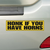 Honk als je paarden hebt bumpersticker (Op auto)