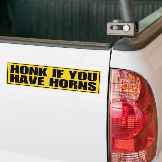 Honk als je paarden hebt bumpersticker (Op Truck)