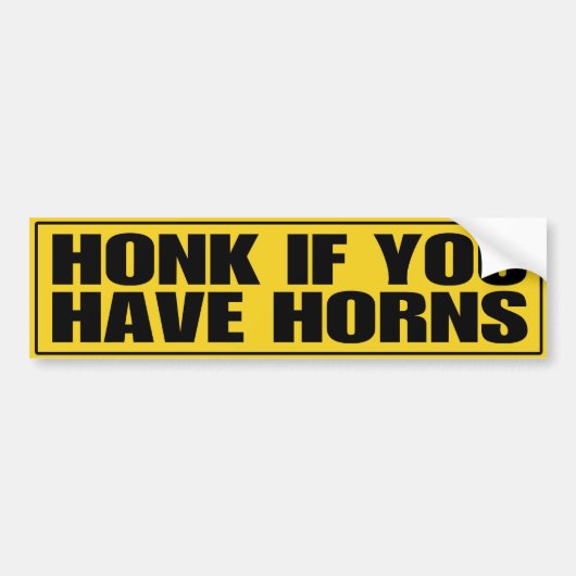 Honk als je paarden hebt bumpersticker (Voorkant)