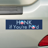 HONK als je PO's bent Bumpersticker (Op auto)