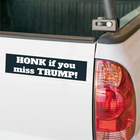 Honk als je Trump mist Bumpersticker (Op Truck)