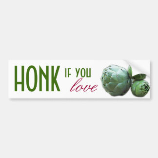HONK als je van Artichokes houdt - Bumpersticker