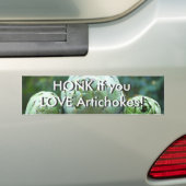 HONK als je van artisjokken houdt - Bumpersticker (Op auto)