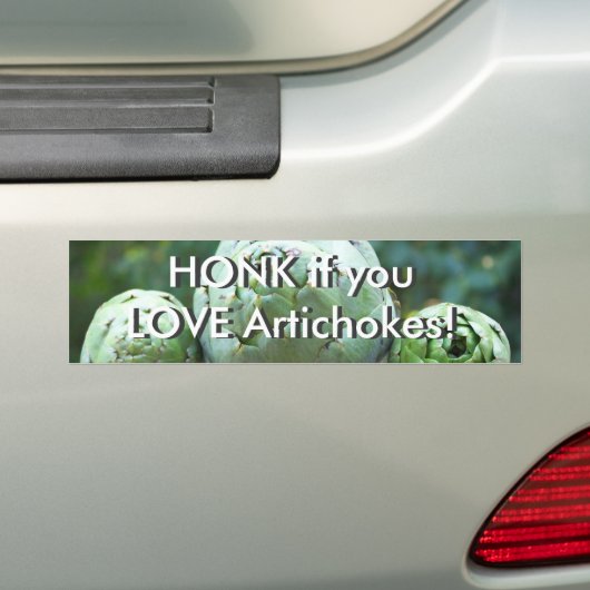 HONK als je van artisjokken houdt - Bumpersticker (Op auto)