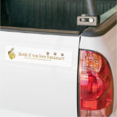 "Honk als je van bananen houdt" Bumpersticker (Op Truck)
