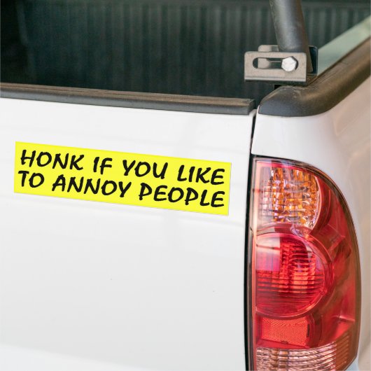Honk als je van Bumpersticker houdt (Op Truck)