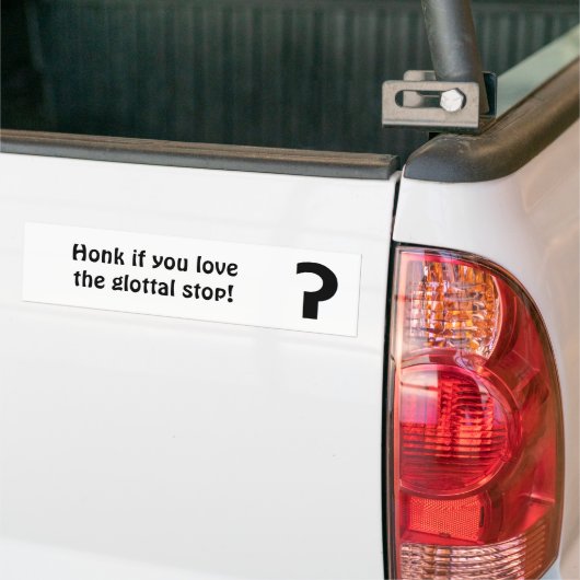 Honk als je van de mondiale stop bumper sticker ho (Op Truck)