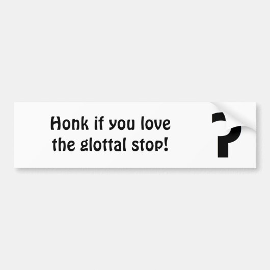 Honk als je van de mondiale stop bumper sticker ho (Voorkant)