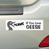 HONK als je van ganzen houdt (met Afbeelding) Bumpersticker (Op auto)