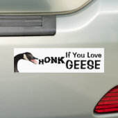HONK als je van ganzen houdt (met foto) Bumpersticker (Op auto)