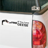HONK als je van ganzen houdt (met foto) Bumpersticker (Op Truck)