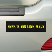 HONK ALS JE VAN JESUS HOUDT BUMPERSTICKER (Op auto)