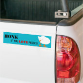Honk als je van Pekins Bumpersticker houdt (Op Truck)