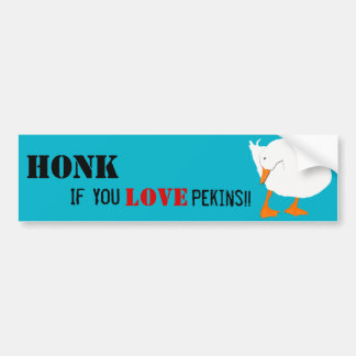 Honk als je van Pekins Bumpersticker houdt