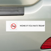 HONK ALS U DONALD TRUMP BUMBER STICKER HEEFT (Op auto)