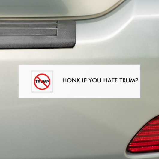 HONK ALS U DONALD TRUMP BUMBER STICKER HEEFT (Op auto)