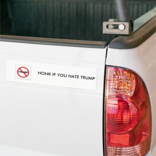 HONK ALS U DONALD TRUMP BUMBER STICKER HEEFT (Op Truck)