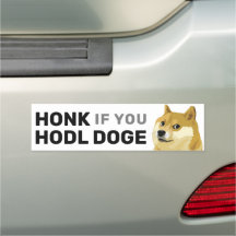 HONK als u Hodl Doge Doekoetsen in Shiba Inu