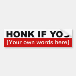 honk-als-u-sjabloon-02 bumpersticker